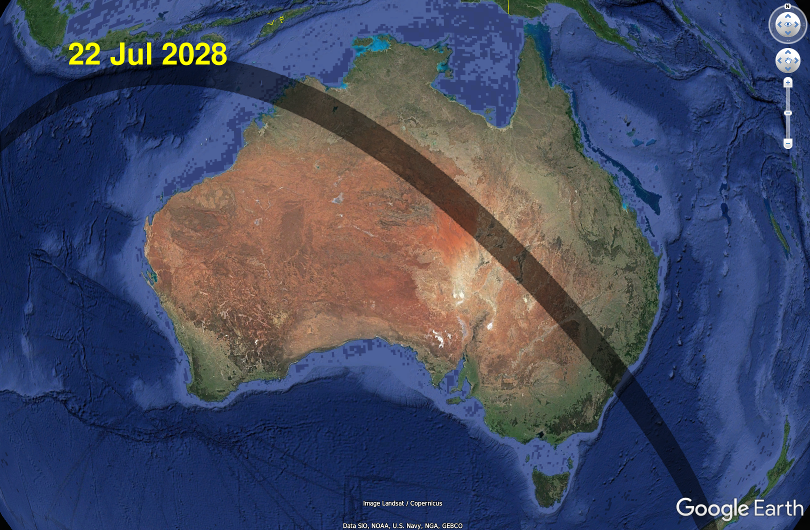 Australia's total solar eclipses 2023, 2028, 2030, 2037 & 2038