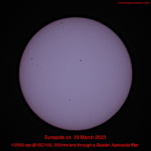 example of sunspot photography